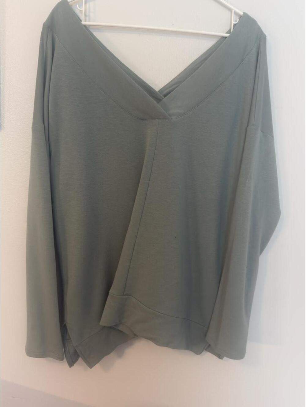 Cupio Women's Green and Khaki Blouse